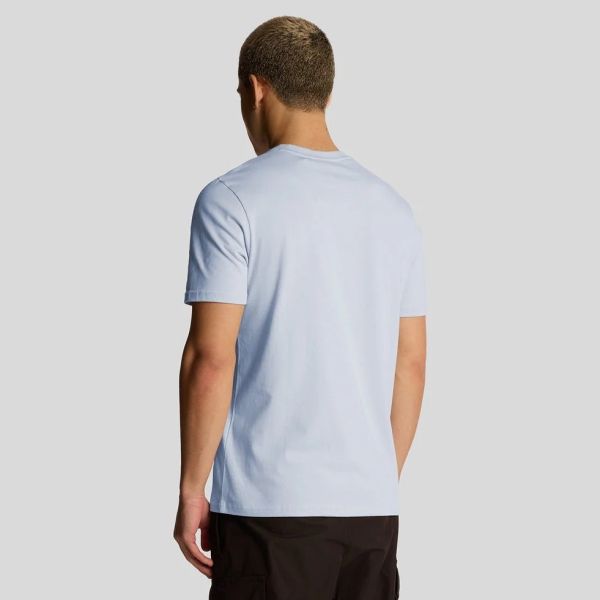 Lyle & Scott Plain T-shirt Licht Blauw
