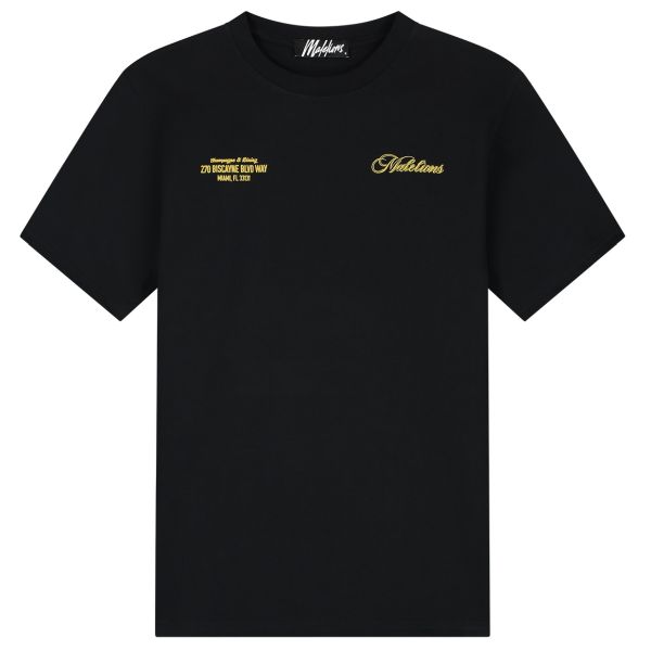 Malelions Champagne T-shirt Zwart