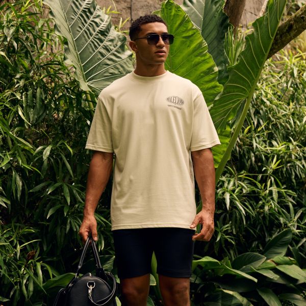 Malelions Members T-shirt Beige