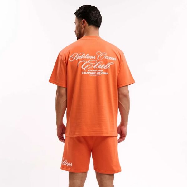 Malelions Ocean Club T-shirt Oranje