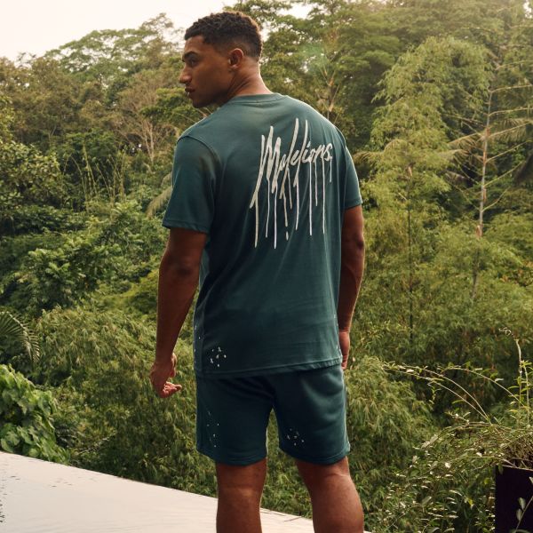 Malelions Painter T-shirt Donker Groen