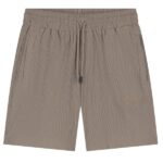 Malelions Seersucker Korte Broek Bruin