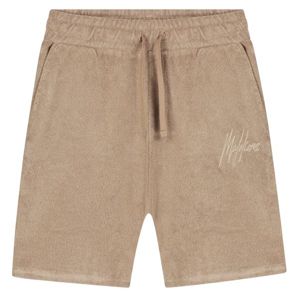 Malelions Signature Towelling Korte Broek Bruin