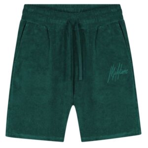 Malelions Signature Towelling Korte Broek Donker Groen
