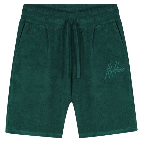 Malelions Signature Towelling Korte Broek Donker Groen