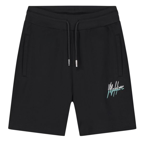 Malelions Split Korte Broek Zwart/Blauw