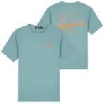 Malelions Split Slim T-shirt Licht Blauw