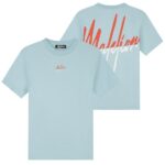Malelions Split T-shirt Licht Blauw