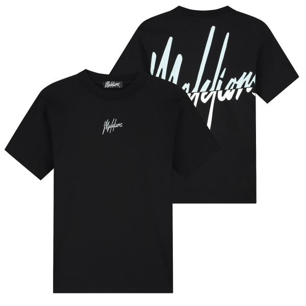 Malelions Split T-shirt Zwart
