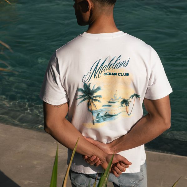 Malelions Yacht T-shirt Wit