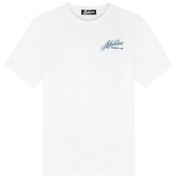 Malelions Yacht T-shirt Wit