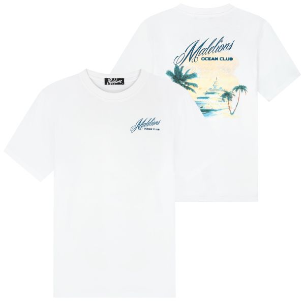 Malelions Yacht T-shirt Wit