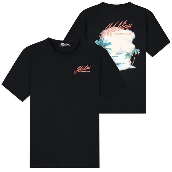 Malelions Yacht T-shirt Zwart
