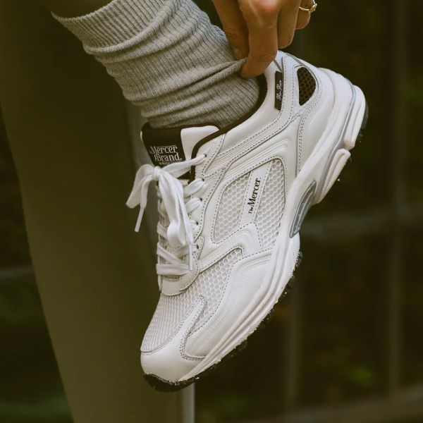 Mercer Amsterdam The Re-Run Next Gen CR Sneaker Wit/Bruin