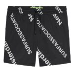 New Amsterdam Surf Association Logo Board AOP Zwembroek Zwart