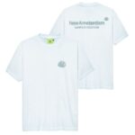 New Amsterdam Surf Association Sprayed Logo T-shirt Licht Blauw