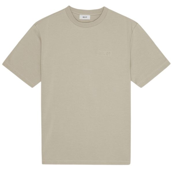 NN.07 Nat Logo T-shirt Beige/Grijs