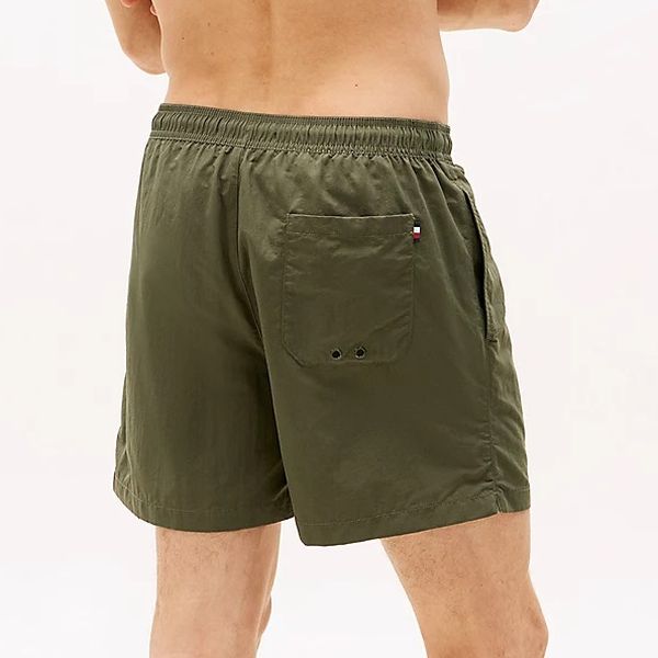 Tommy Hilfiger Medium Drawstring Zwembroek Donker Groen