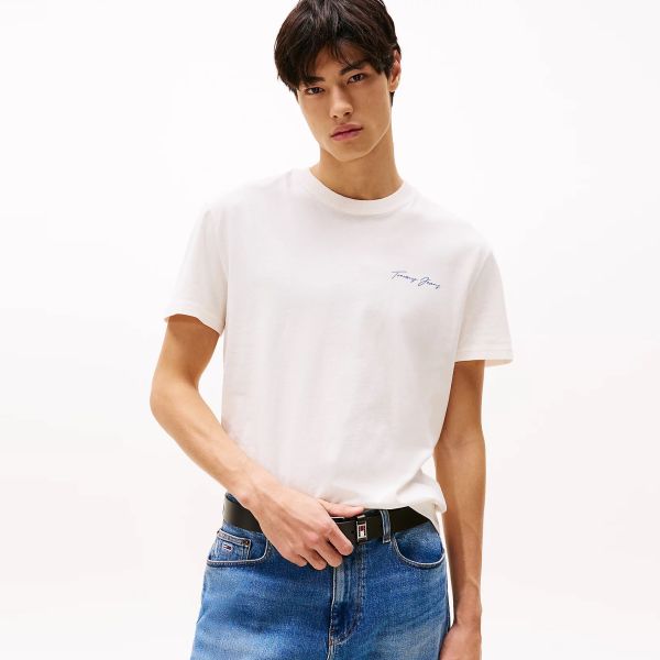 Tommy Jeans Signature Sailing T-shirt Off White