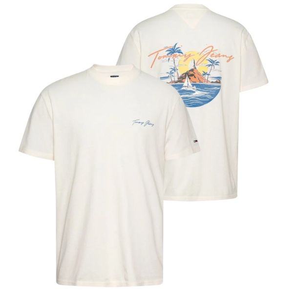 Tommy Jeans Signature Sailing T-shirt Off White