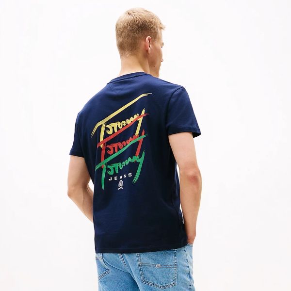 Tommy Jeans Twisted Sign T-shirt Navy