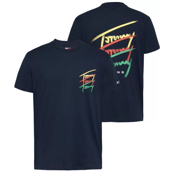 Tommy Jeans Twisted Sign T-shirt Navy