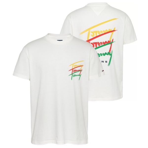 Tommy Jeans Twisted Sign T-shirt Wit