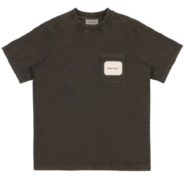 Bram's Fruit Chest Pocket T-shirt Antraciet