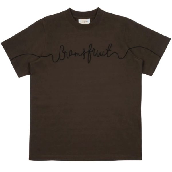 Bram's Fruit Garden Hose Chain Stitch T-shirt Antraciet