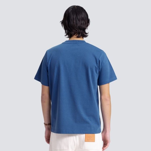 Bram's Fruit Garden Hose Chain Stitch T-shirt Blauw