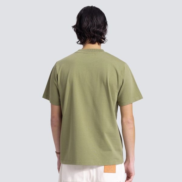 Bram's Fruit Garden Hose Chain Stitch T-shirt Licht Groen