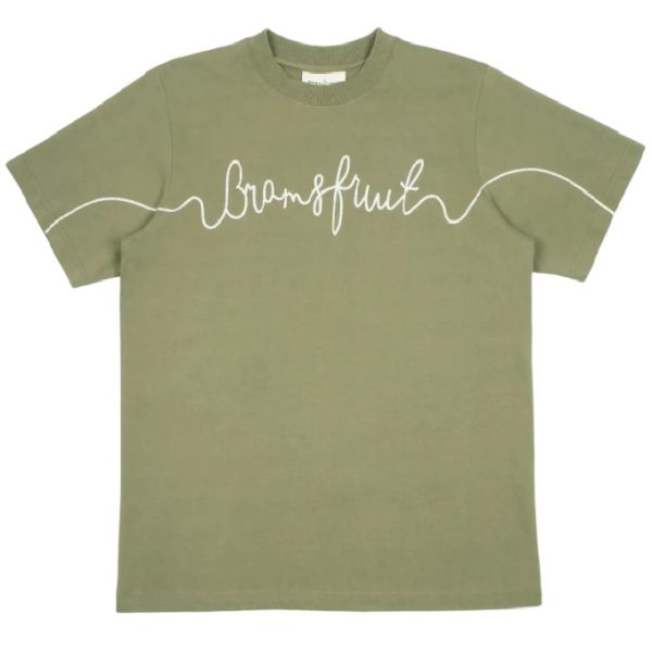 Bram's Fruit Garden Hose Chain Stitch T-shirt Licht Groen