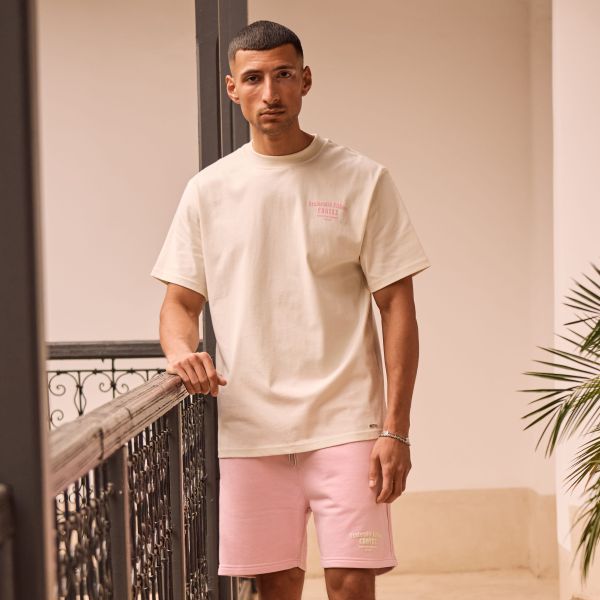 Croyez Fraternité T-shirt Off White/Roze