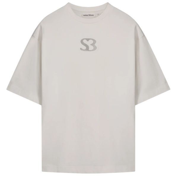 Saint Blanc Initial Logo T-shirt Wit