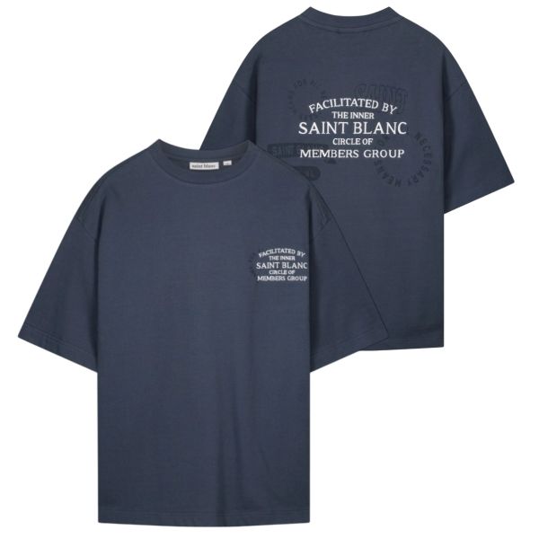 Saint Blanc Inner Circle T-shirt Donker Blauw