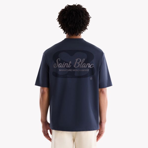 Saint Blanc Signature T-shirt Donker Blauw