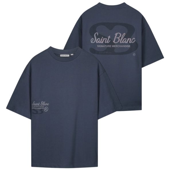 Saint Blanc Signature T-shirt Donker Blauw