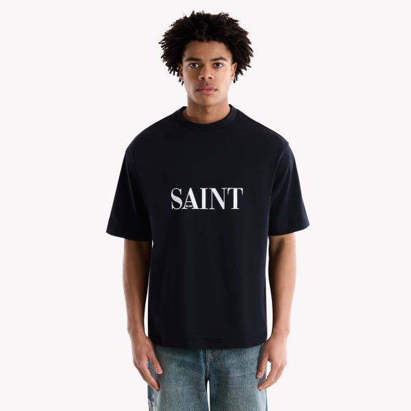 Saint Blanc Spoof T-shirt Zwart